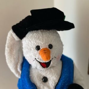 Gemmy spinning snowflake snowman